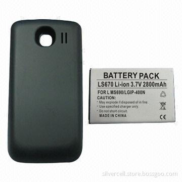 Battery Cover for LG LS670 with 2,800mAh Capacity CE and RoHS Marks